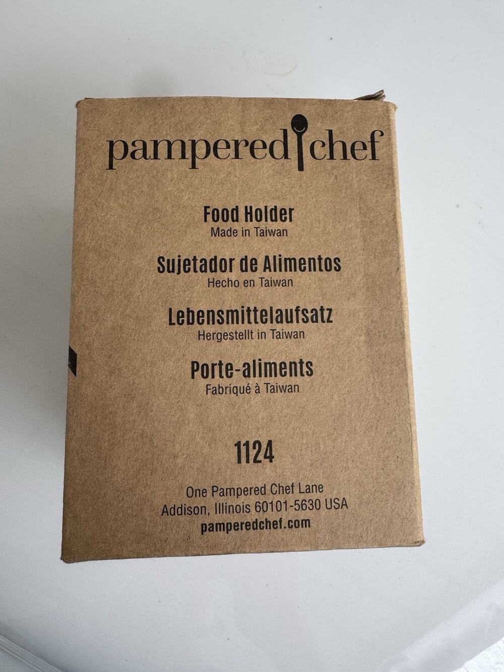 Food Holder #1124 by Pampered Chef - Instructions Included